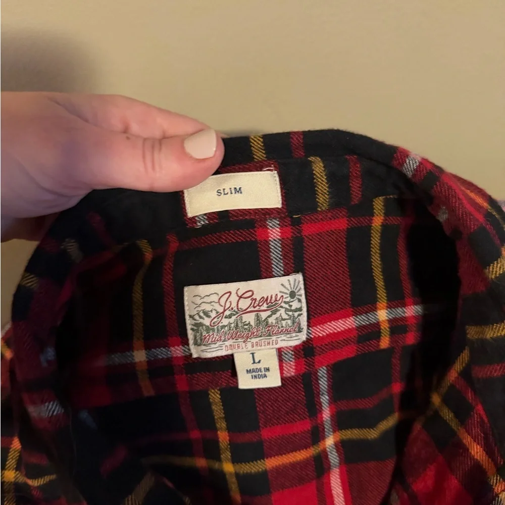 J. Crew Men's Middleweight Flannel Shirt